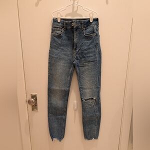 Bershka Women's Blue Denim Jeans